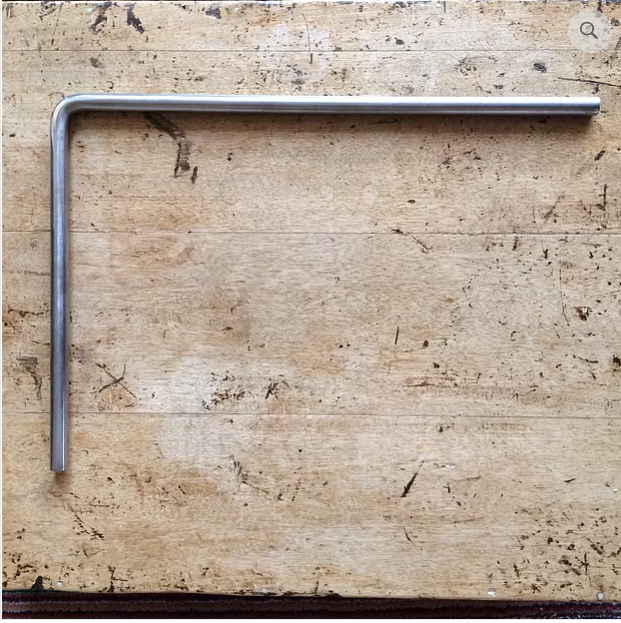 Extra Long L Bar 18" x 12" For Stainless Stand - Click Image to Close